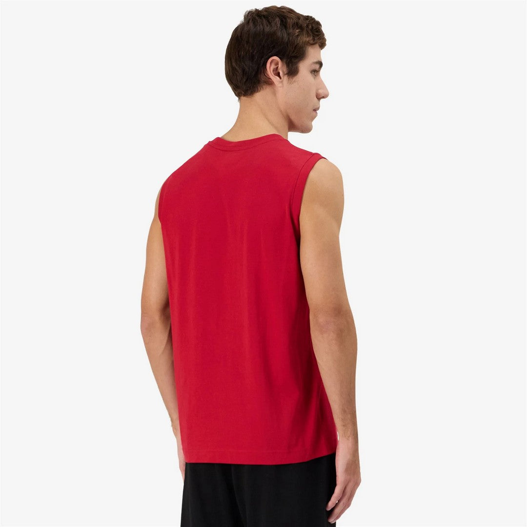 Kappa T-Shirt Uomo Logo Korpo Cadwal smanicata in Cotone Sportiva - 303HZB0 A1U