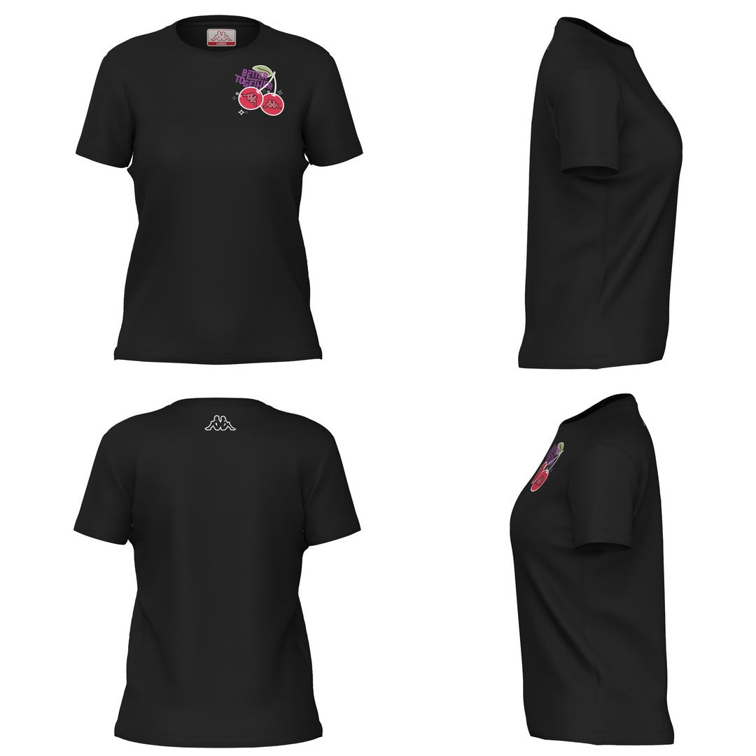 Kappa T-Shirt Donna sportiva Logo Gertu- 351U8NW 005