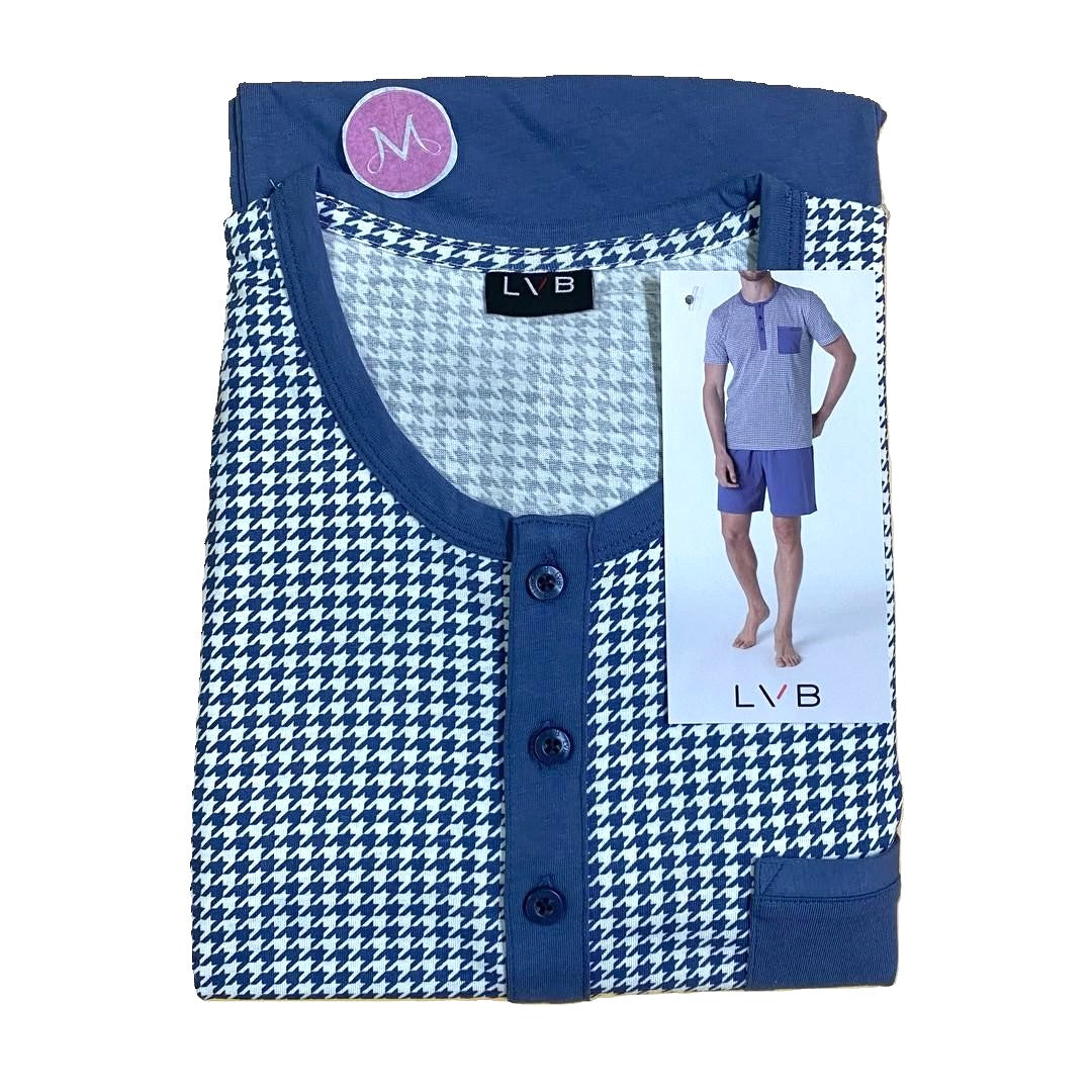Lovable Pigiama Corto Serafino Jersey Uomo - 9L0D6L CP05S