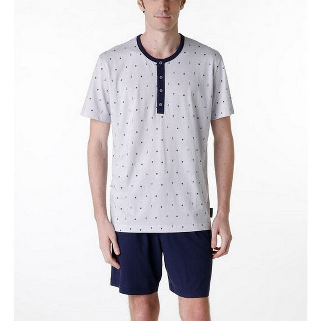 Lovable Pigiama Corto Serafino Jersey Uomo - 9L0D6L CP11P