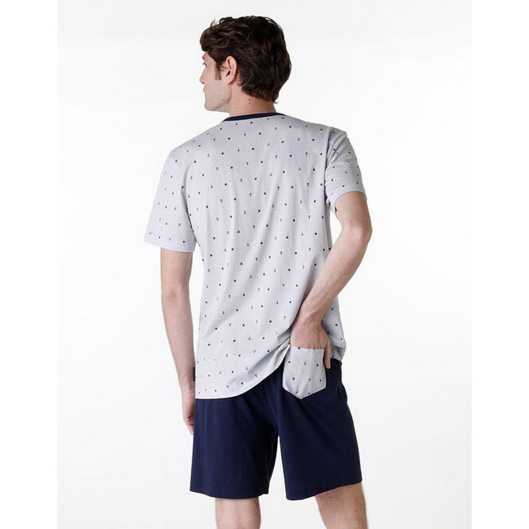 Lovable Pigiama Corto Serafino Jersey Uomo - 9L0D6L CP11P