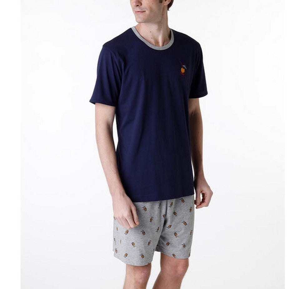 Lovable Pigiama Mc Gc Scollo Tondo Jersey Uomo - 9L0DW5 CP127