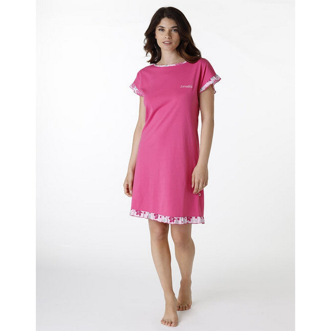 Lovable Camicia Da Notte Mc Scollo Tondo Donna - 9L0DWL CP053