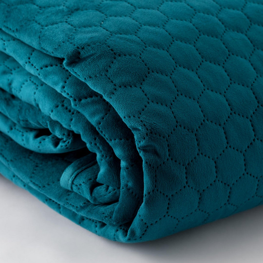 Linea Oro Exagon Quilt Velluto Tinta Unita