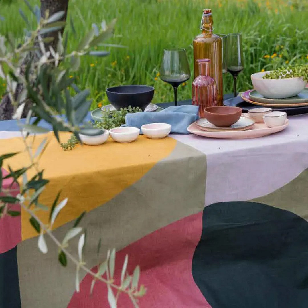 Riviera Mundi Tovaglia Antimacchia In Twill Di Cotone