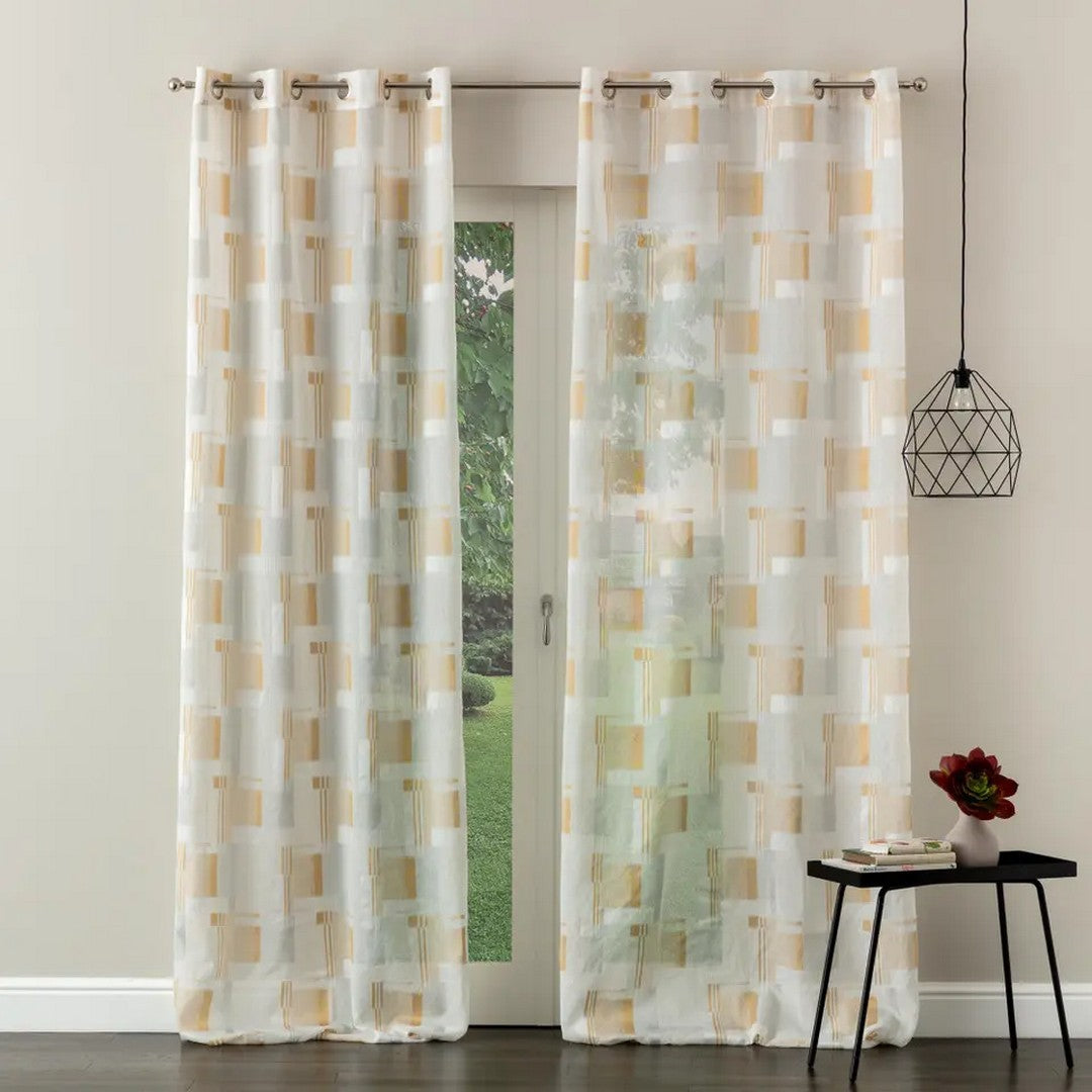 Linea Oro Varsavia Pannello Tenda Jacquard C/Borchie