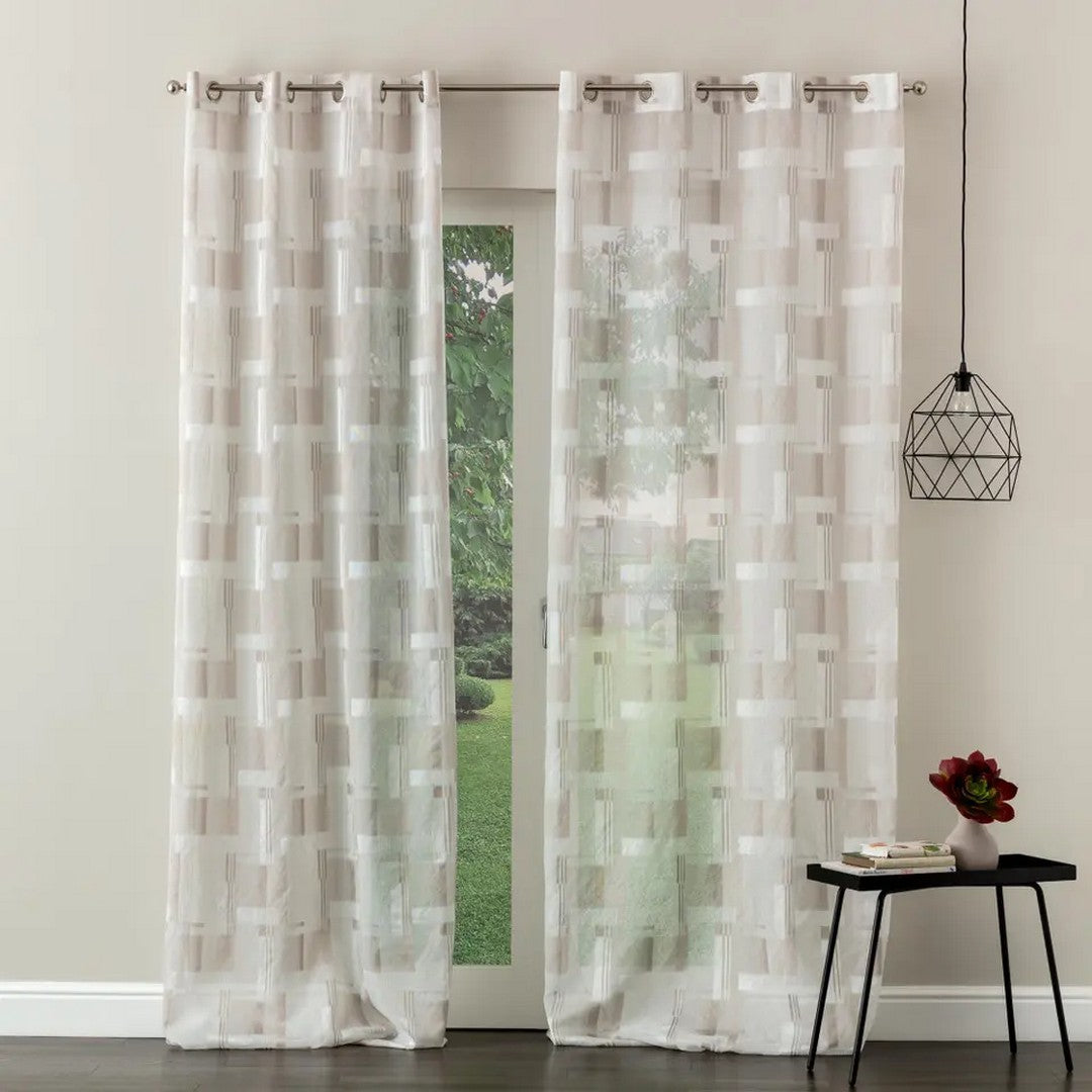 Linea Oro Varsavia Pannello Tenda Jacquard C/Borchie