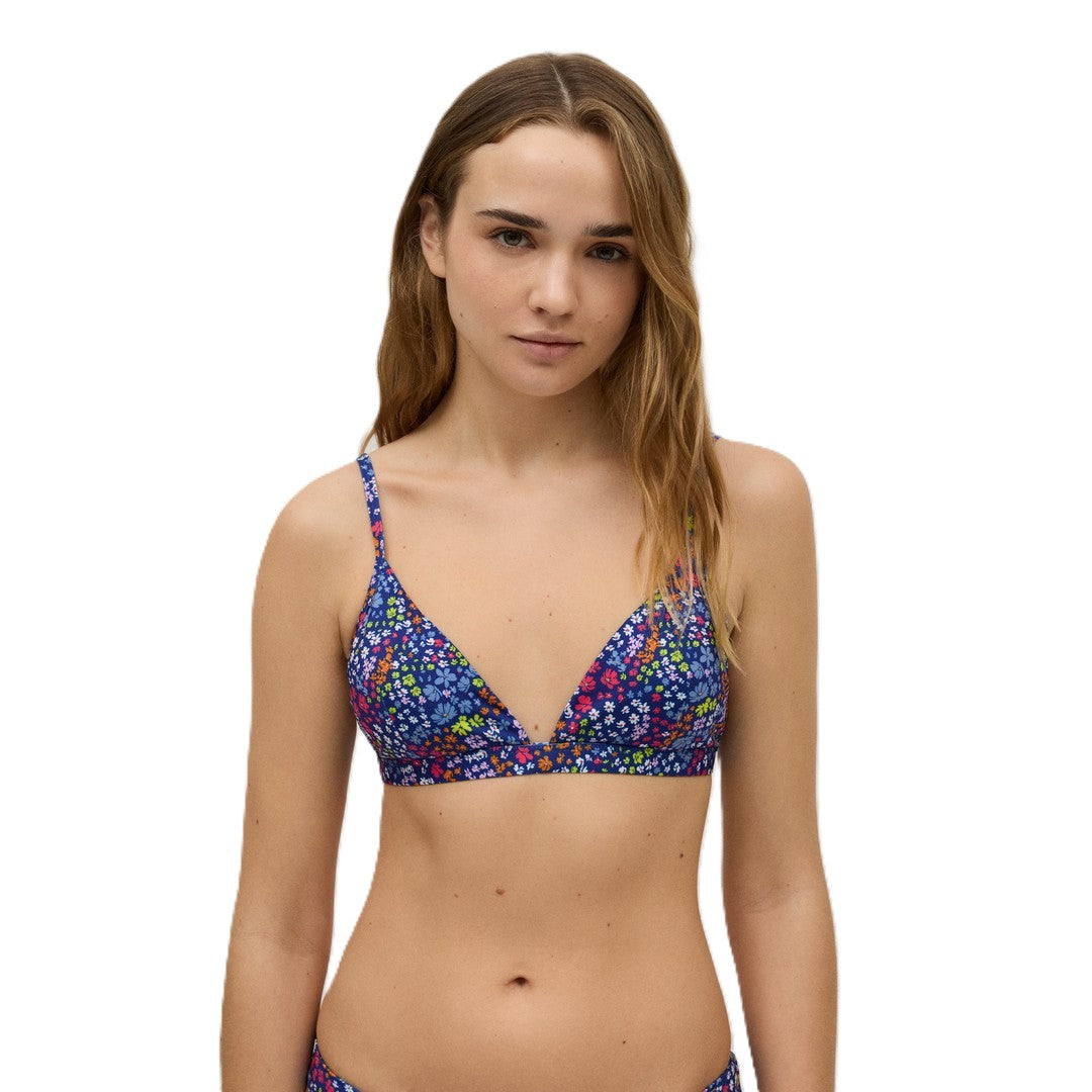 Ysabel Mora Beachwear Top Bikini A Triangolo Stampato Donna - 82832