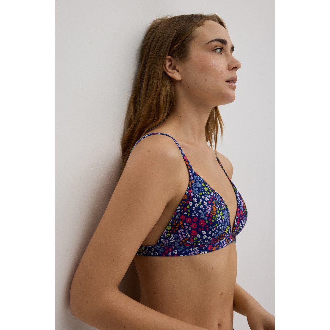Ysabel Mora Beachwear Top Bikini A Triangolo Stampato Donna - 82832