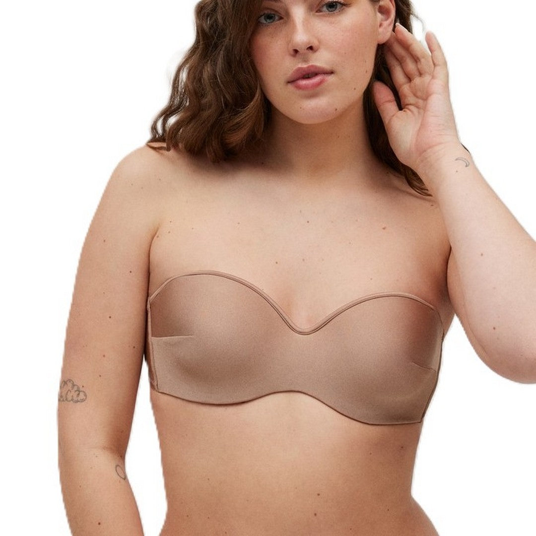 Ysabel Mora Beachwear Top Bikini A Fascia Bronzo Con Coppa Donna - 82925