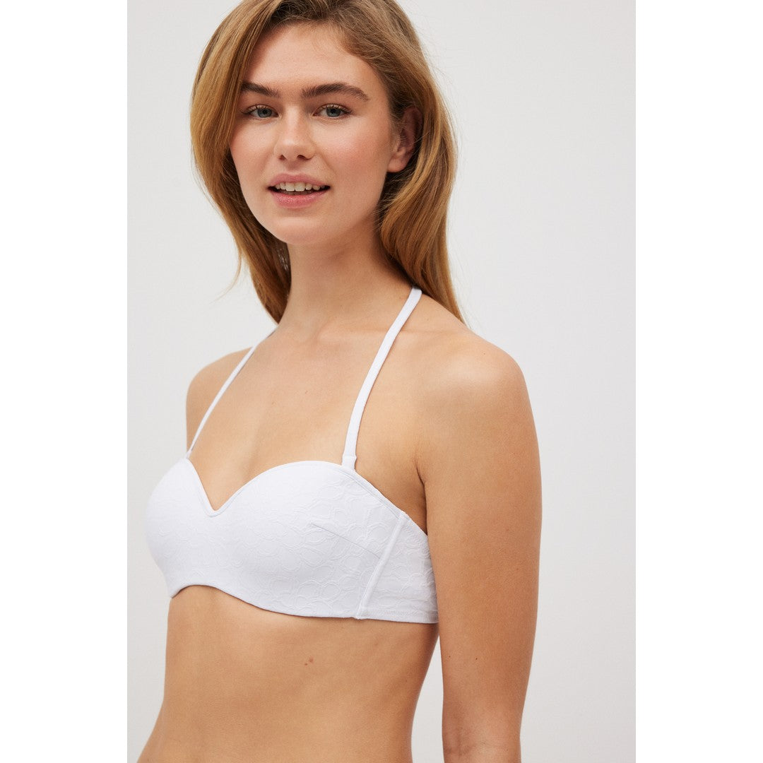 Ysabel Mora Beachwear Set Bikini Donna testurizzato con fascia e slip - 83044