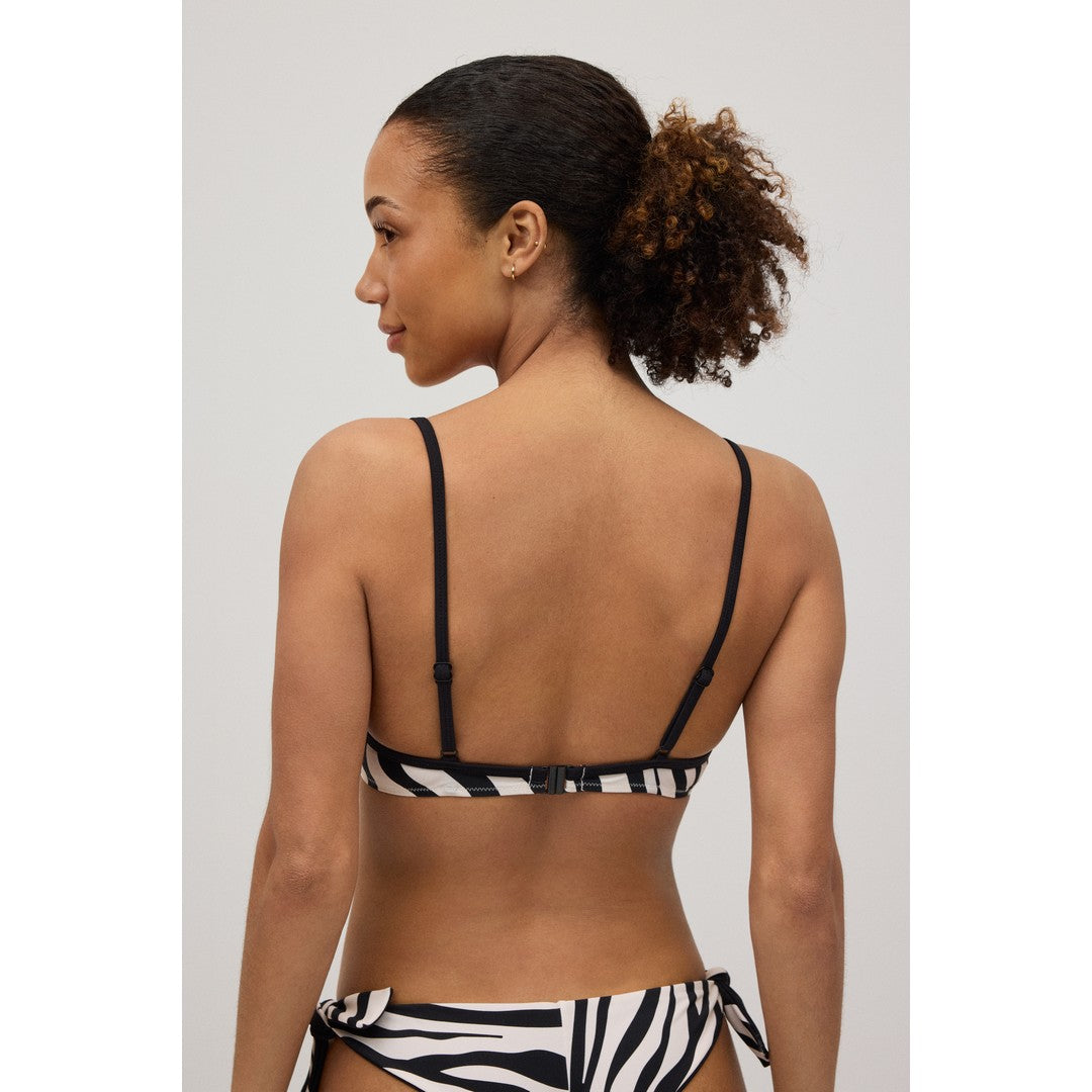 Ysabel Mora Beachwear Top Bikini Con Coppa E Ferretto Donna Animalier - 83064