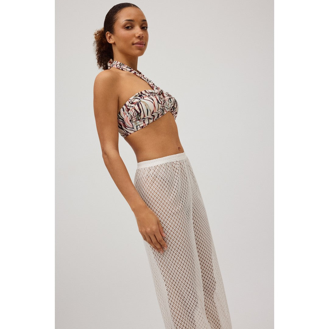 Ysabel Mora Beachwear Pantaloni Lunghi In Tessuto Traforato Donna - 86112