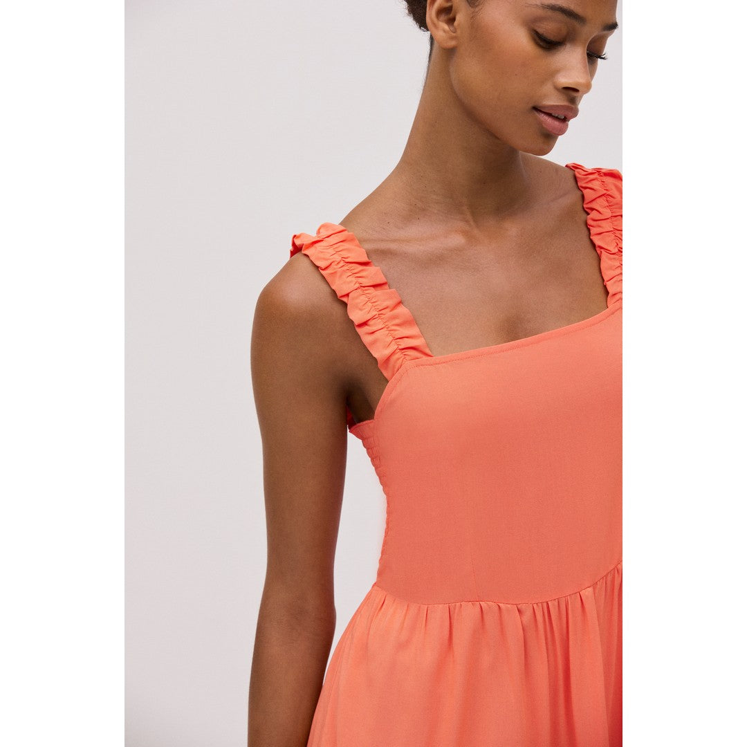 Ysabel Mora Beachwear Abito Corto Volant E Spalline Arricciate Donna - 86132