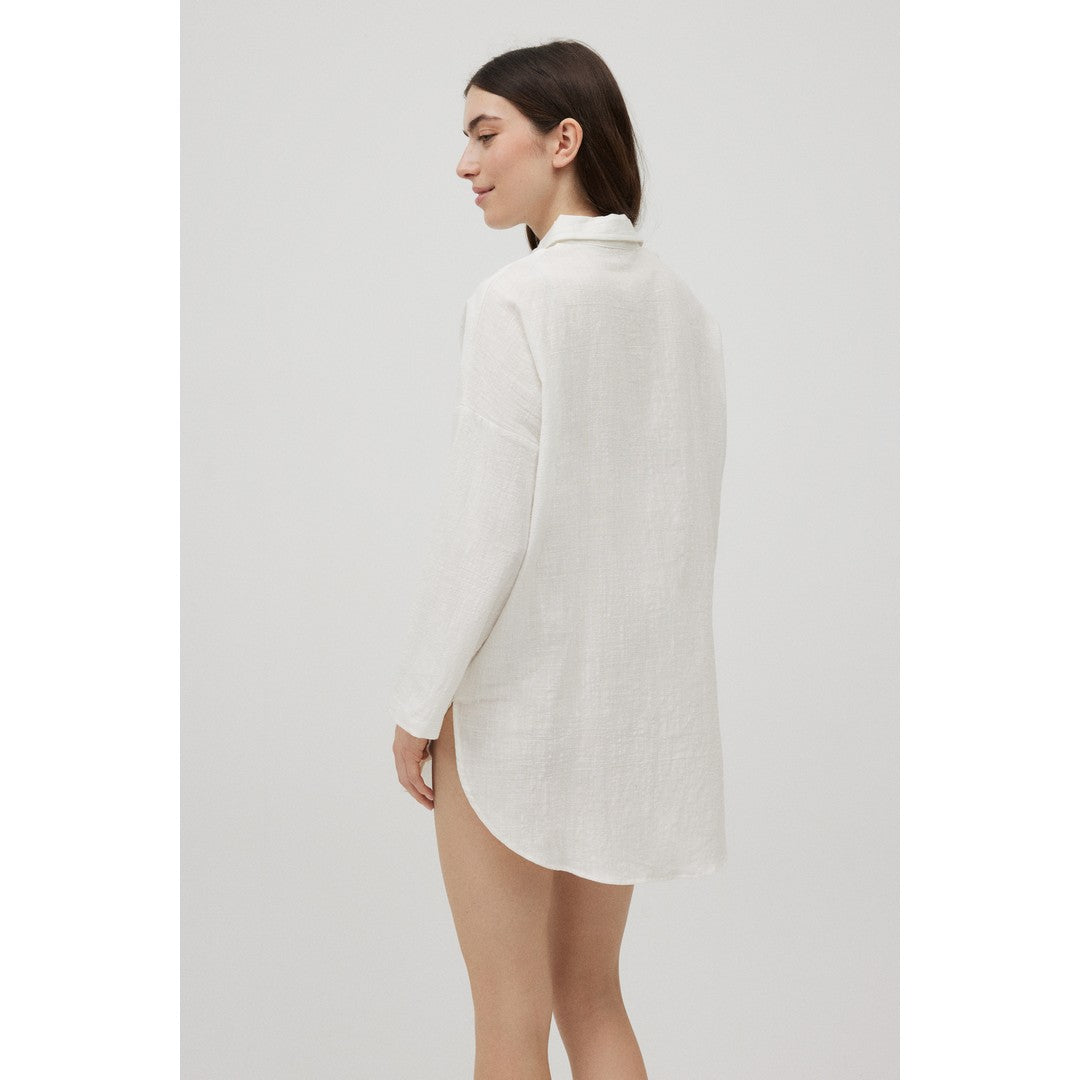 Ysabel Mora Beachwear Camicia Donna In Cotone Fluido - 86148