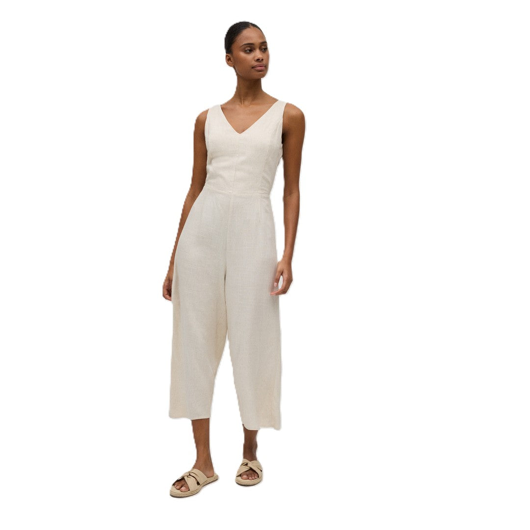 Ysabel Mora Beachwear Abito Tuta Con Fiocco In Lino Donna - 86199