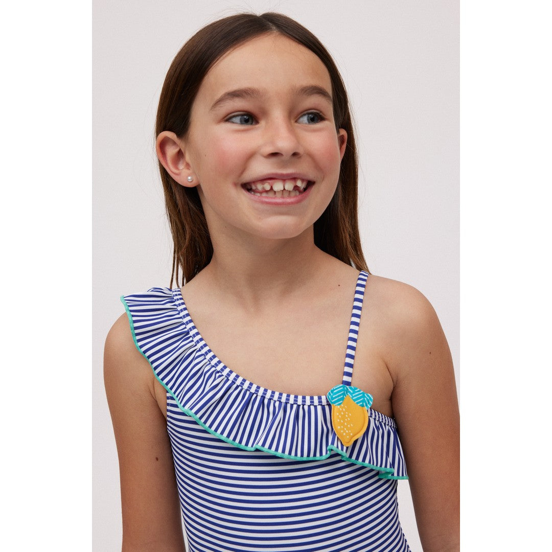 Ysabel Mora Beachwear Costume Da Bagno Per Bambina Intero - 95120