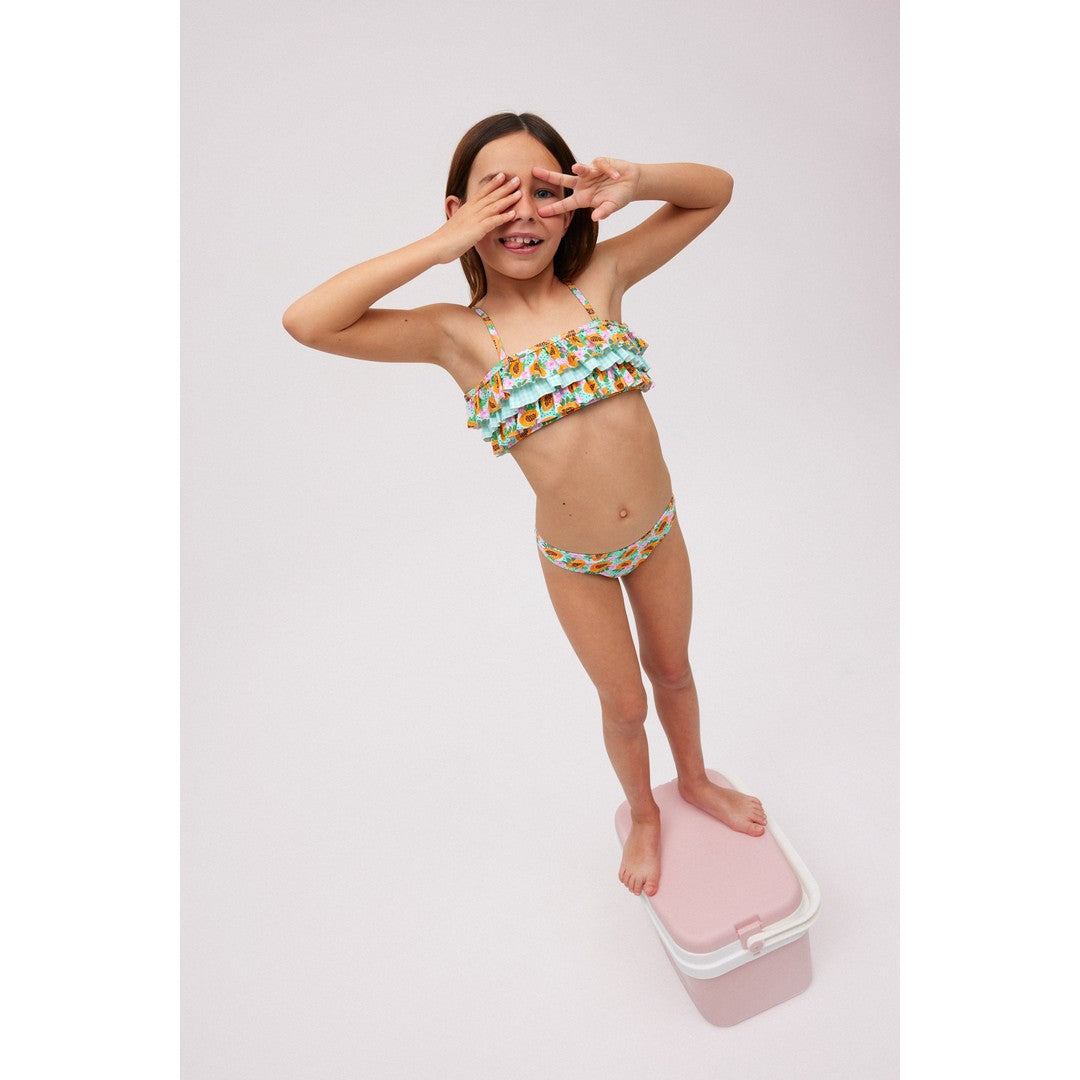 Ysabel Mora Beachwear Set Bikini Con Volant Bambina - 95128