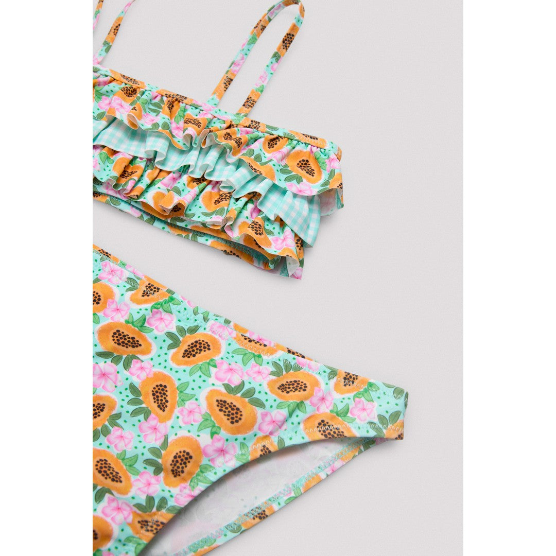 Ysabel Mora Beachwear Set Bikini Con Volant Bambina - 95128