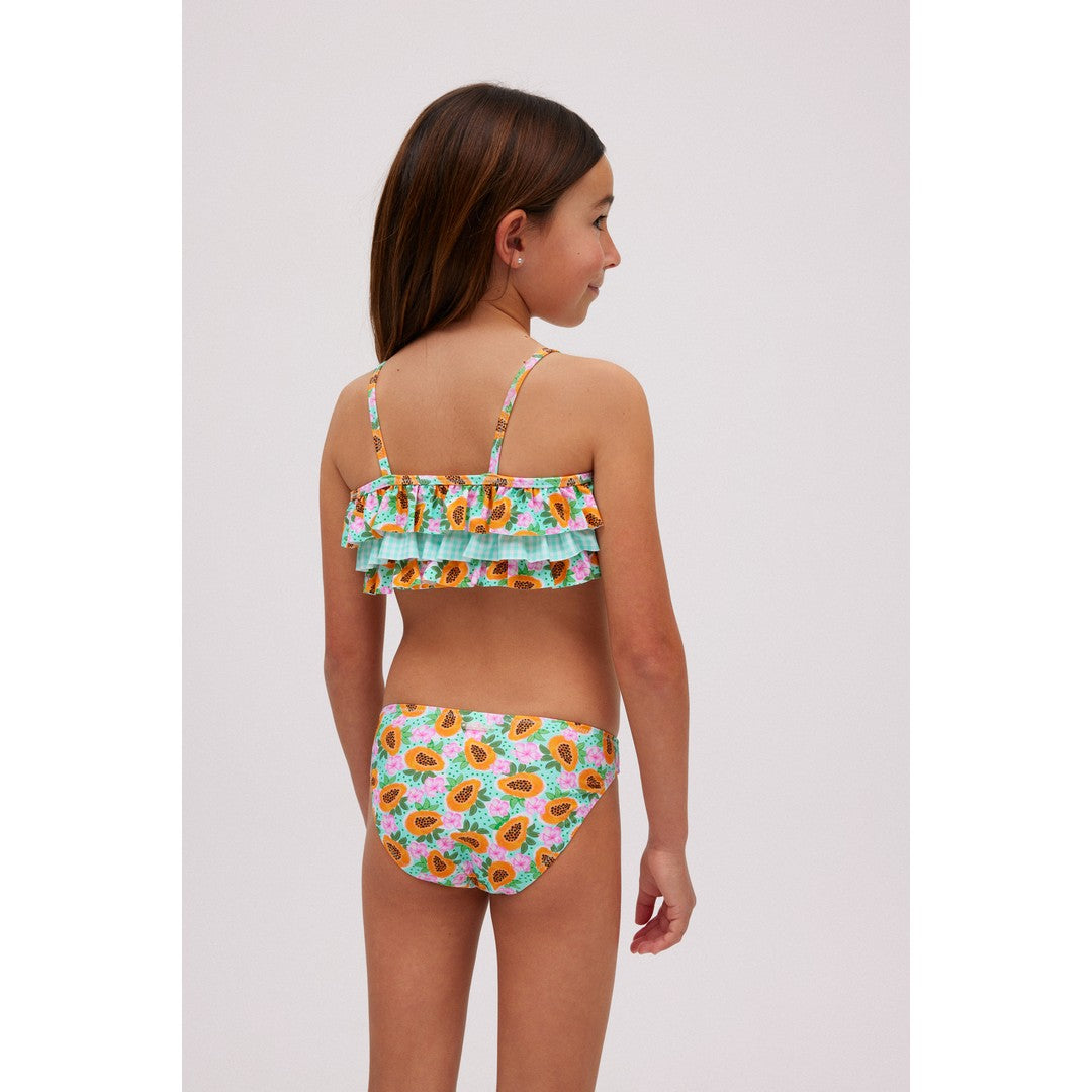 Ysabel Mora Beachwear Set Bikini Con Volant Bambina - 95128