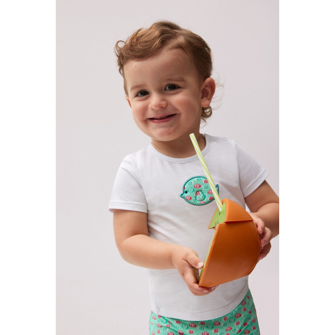 Ysabel Mora Beachwear Completo Bambino Costume Boxer E Maglietta - 97075