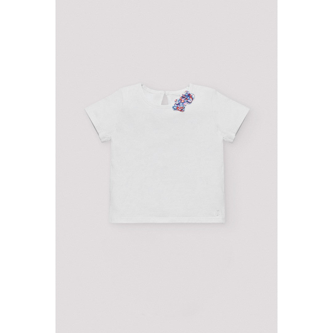 Ysabel Mora Beachwear Completo Bambina Costume Slip E Maglietta - 97077