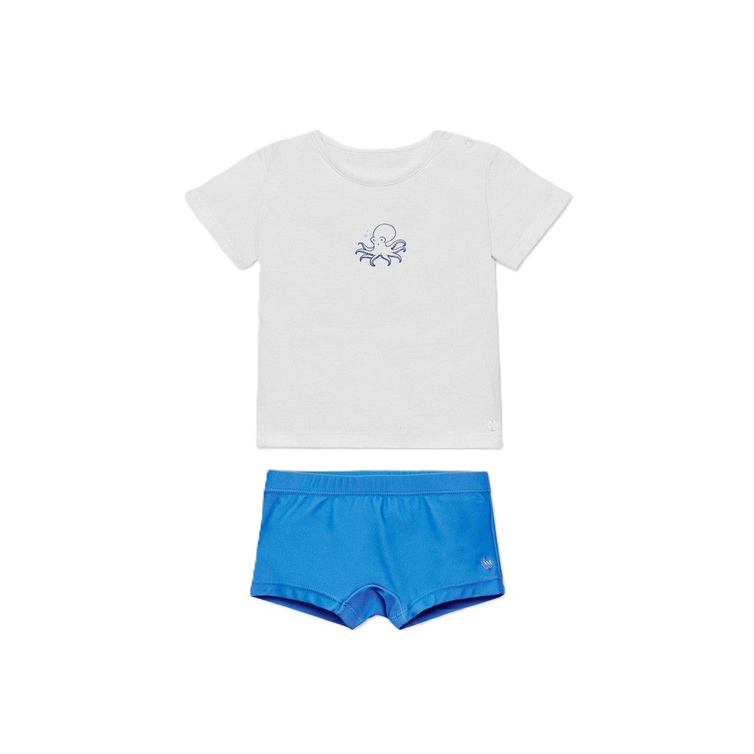 Ysabel Mora Beachwear Completo Bambino Costume Boxer E Maglietta - 97078