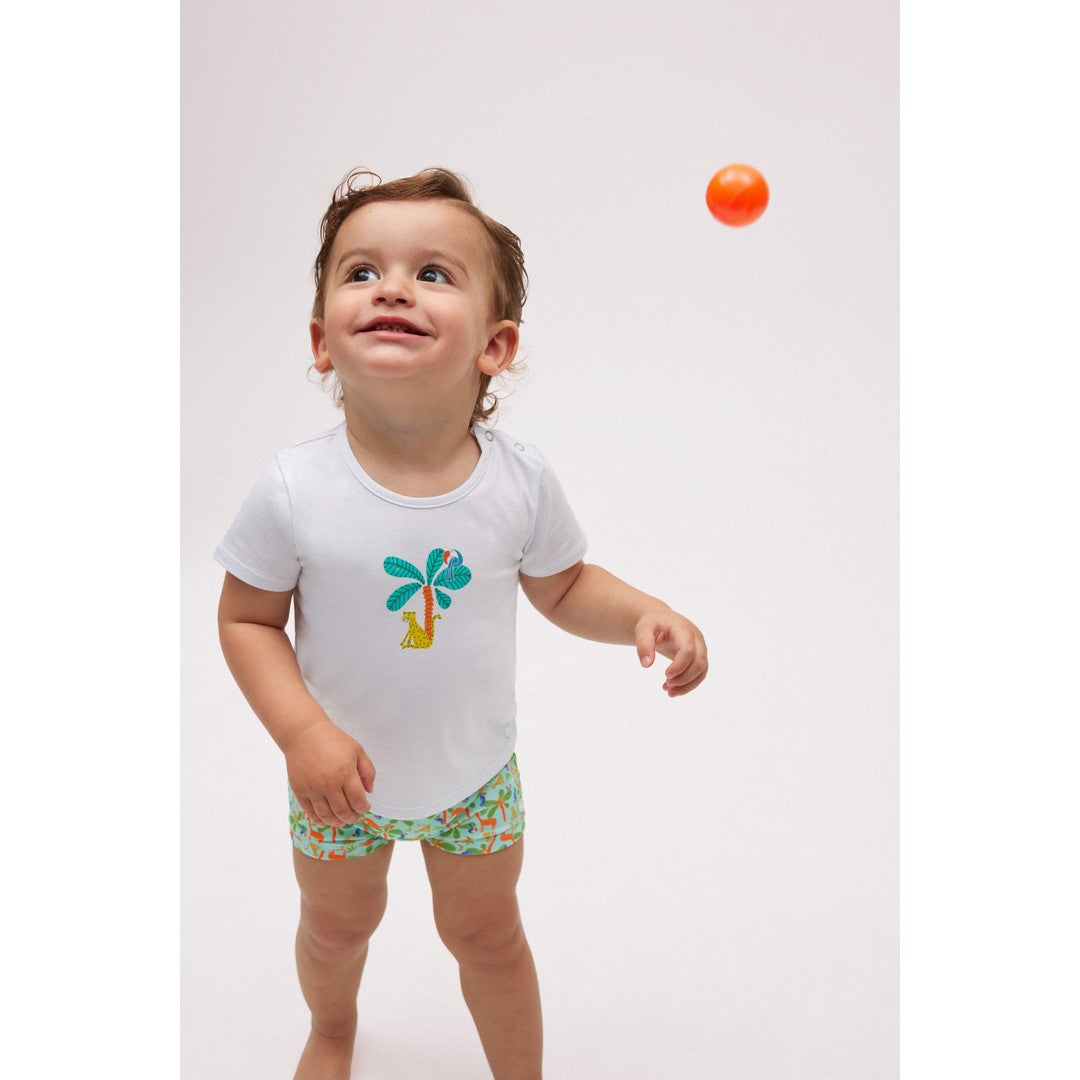 Ysabel Mora Beachwear Completo Bambino Costume Boxer E Maglietta - 97080