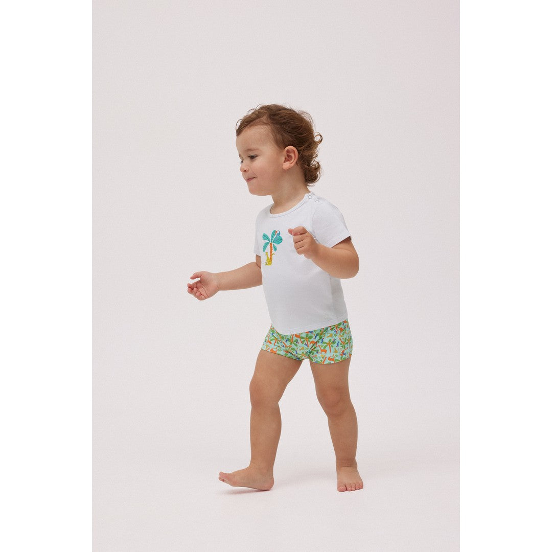 Ysabel Mora Beachwear Completo Bambino Costume Boxer E Maglietta - 97080