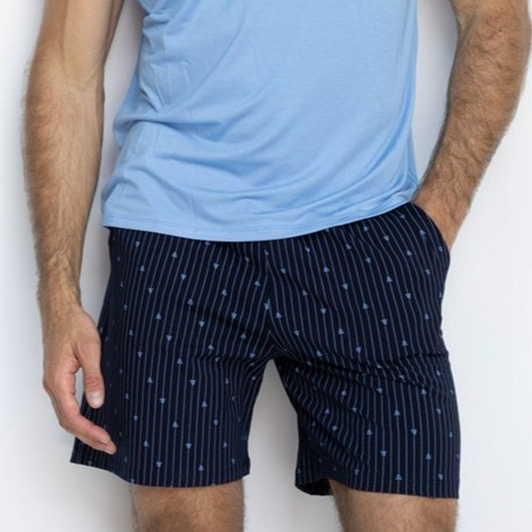 Armata di mare Pigiama uomo manica corta con pantaloncino stampato -2455