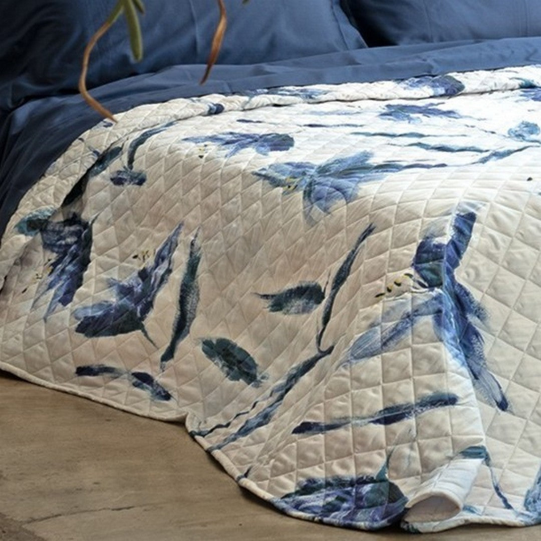 Reever Quilt in raso di cotone Diva blu LE03030