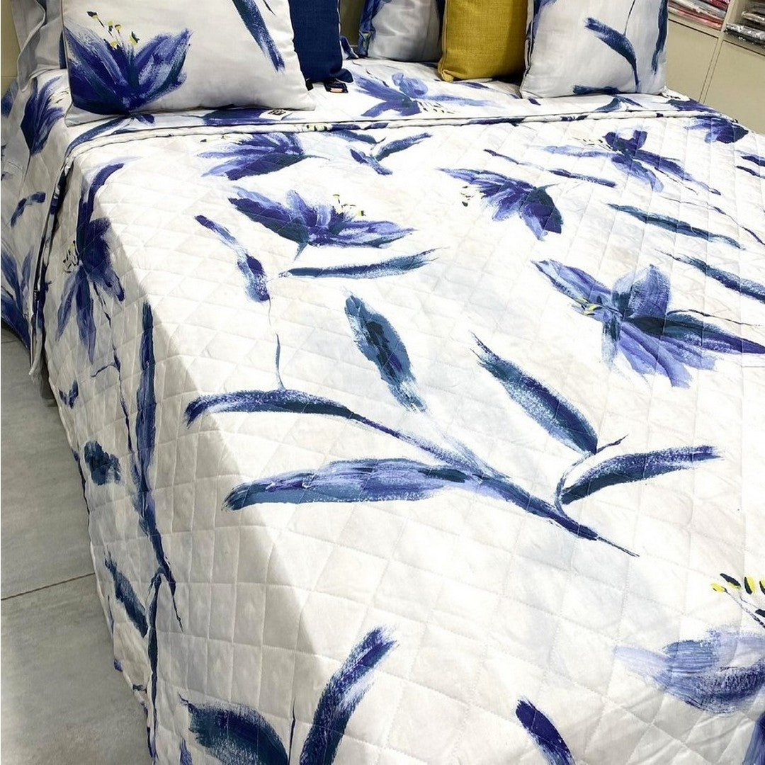 Reever Quilt in raso di cotone Diva blu LE03030