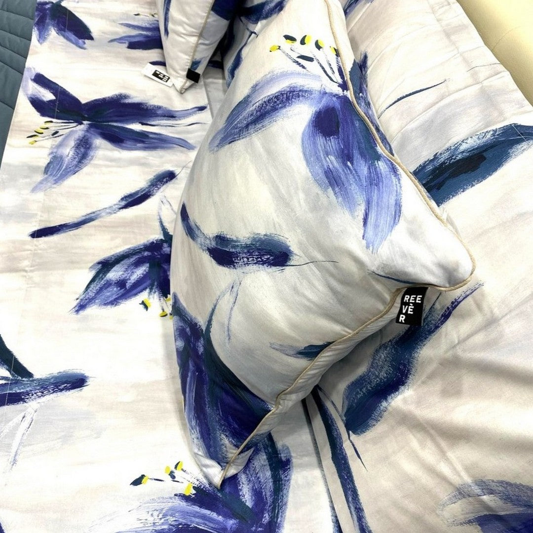 Reever cuscino arredo in raso di cotone Diva blu AG3910101