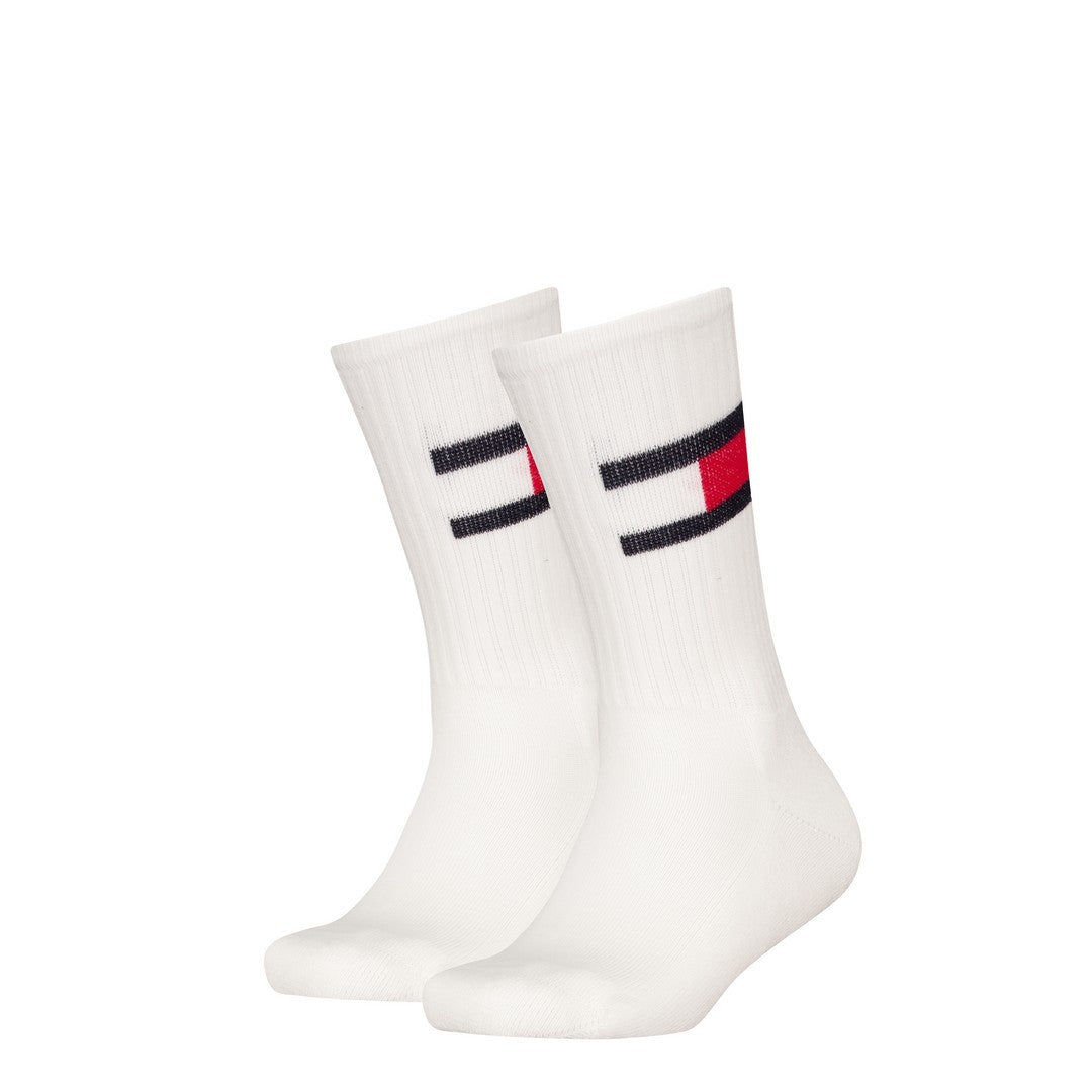 Tommy Hilfiger Kids 2P calza flag bianco - 701229940 002