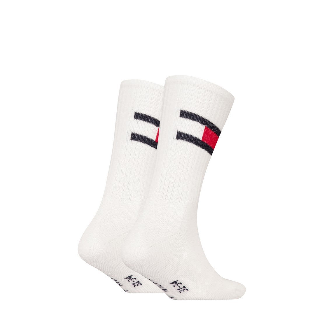 Tommy Hilfiger Kids 2P calza flag bianco - 701229940 002