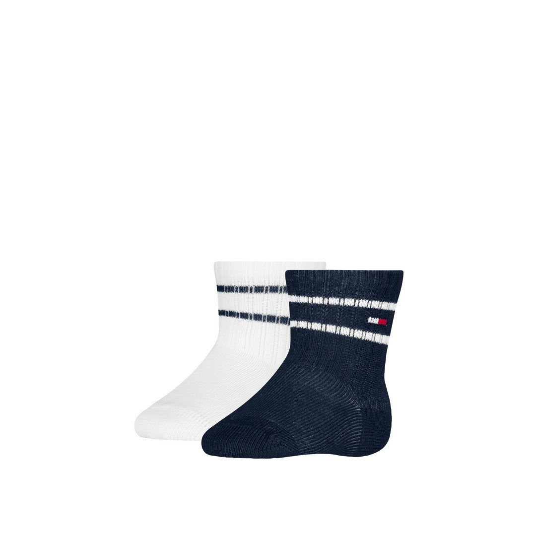 Tommy Hilfiger Kids 2P calza small flag blu - 701232723 001