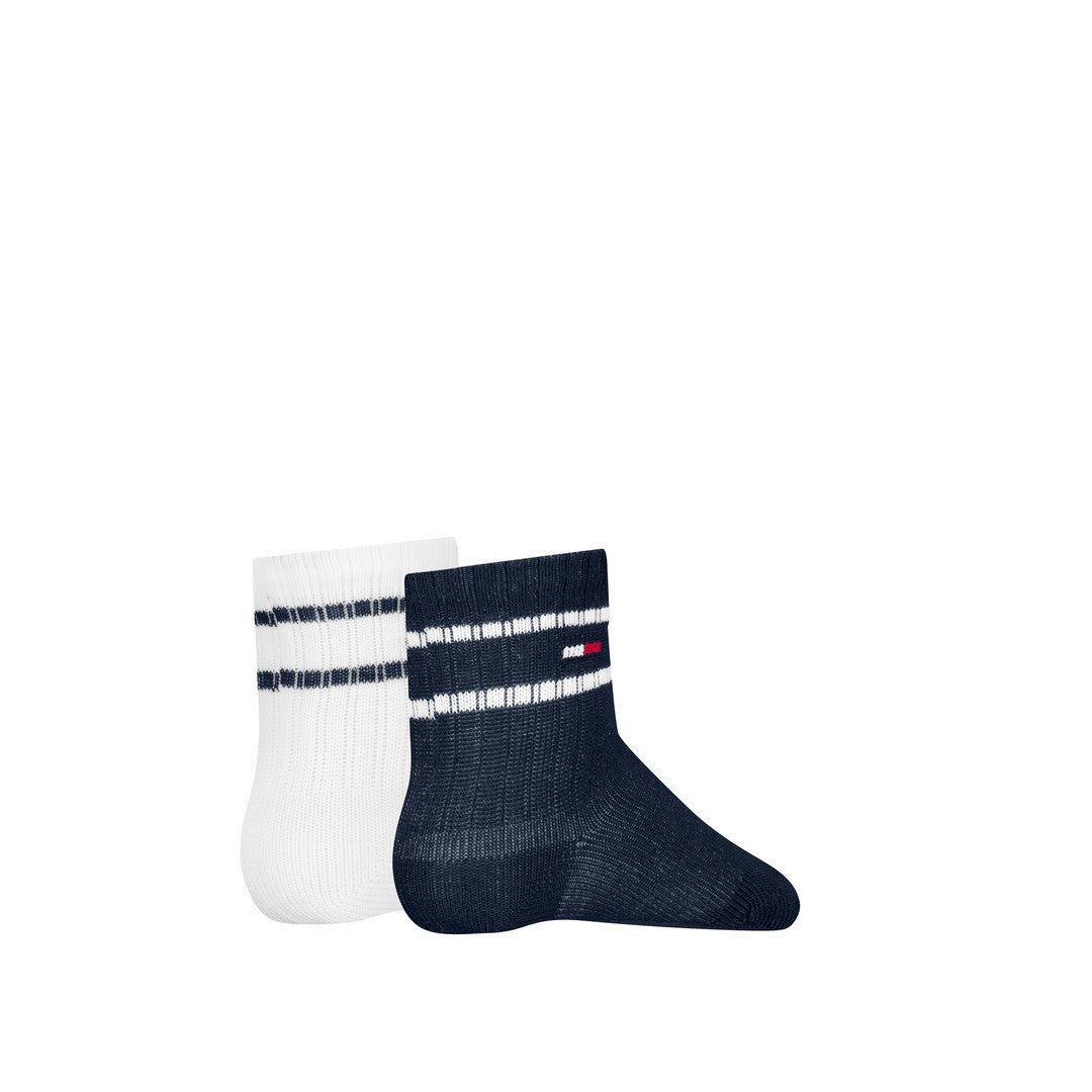 Tommy Hilfiger Kids 2P calza small flag blu - 701232723 001