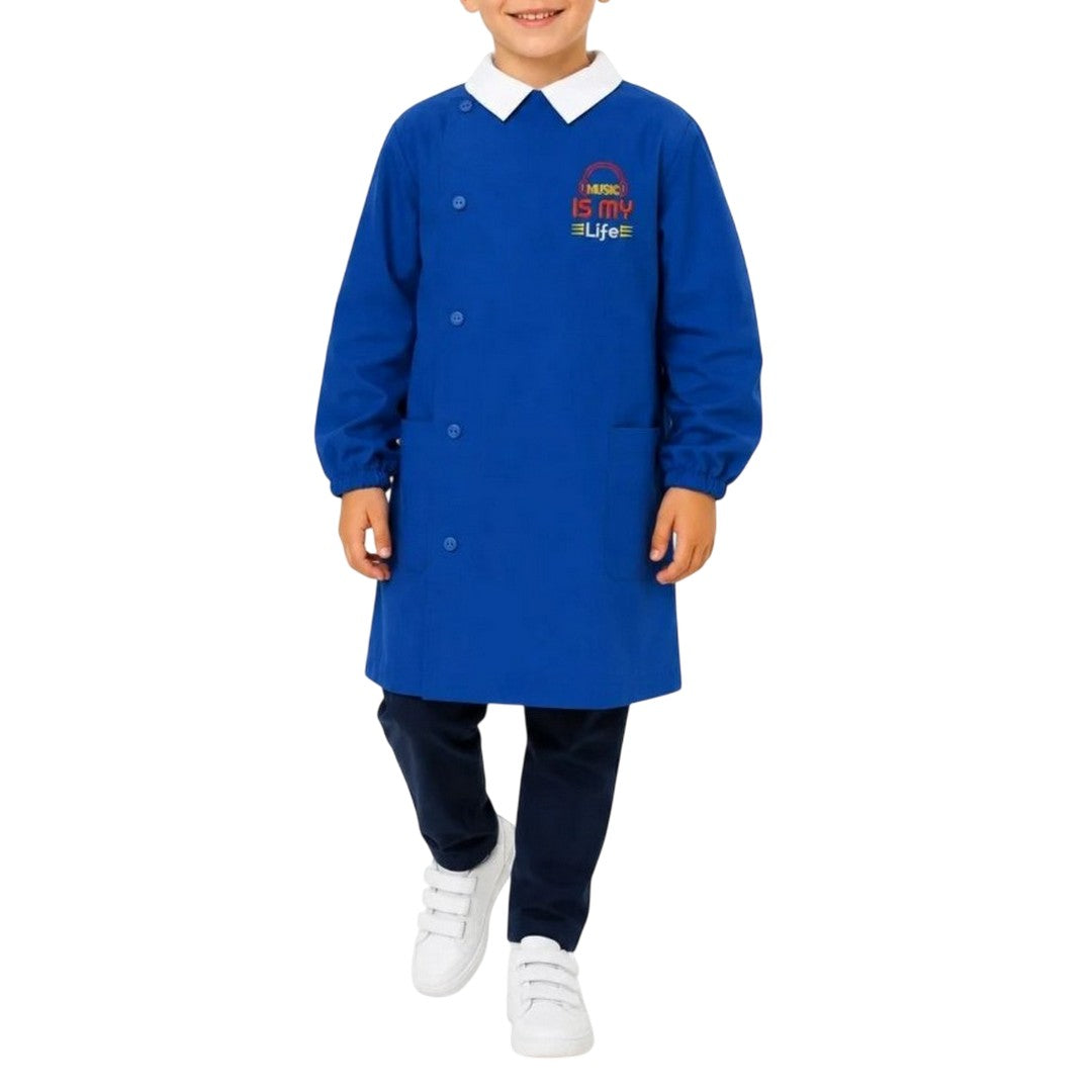 Siggi Happy School Grembiule Scuola Bambino Con Bottoni