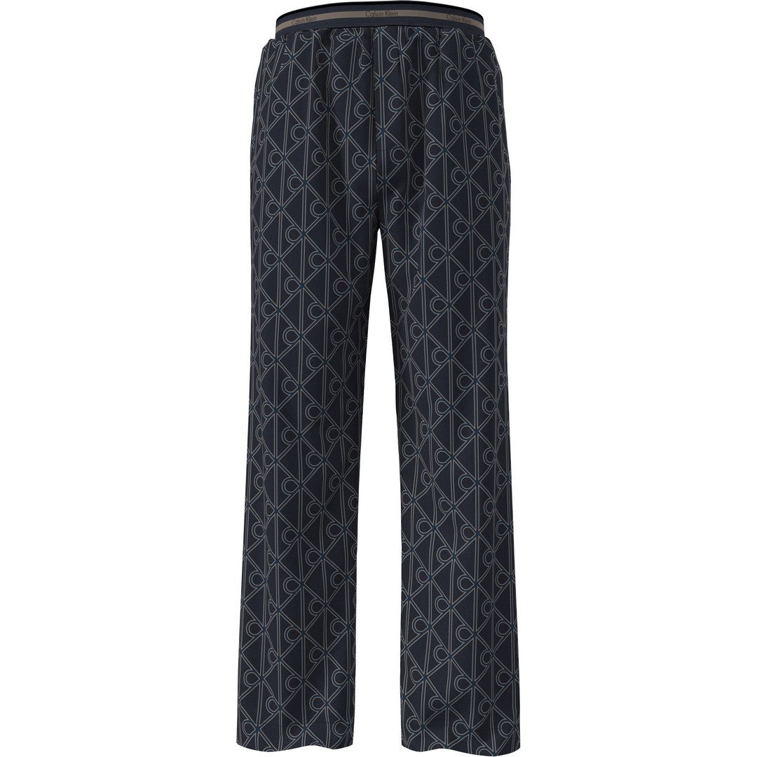Calvin Klein Set Pigiama Uomo Manica Lunga E Pantaloni In Popeline Di Cotone