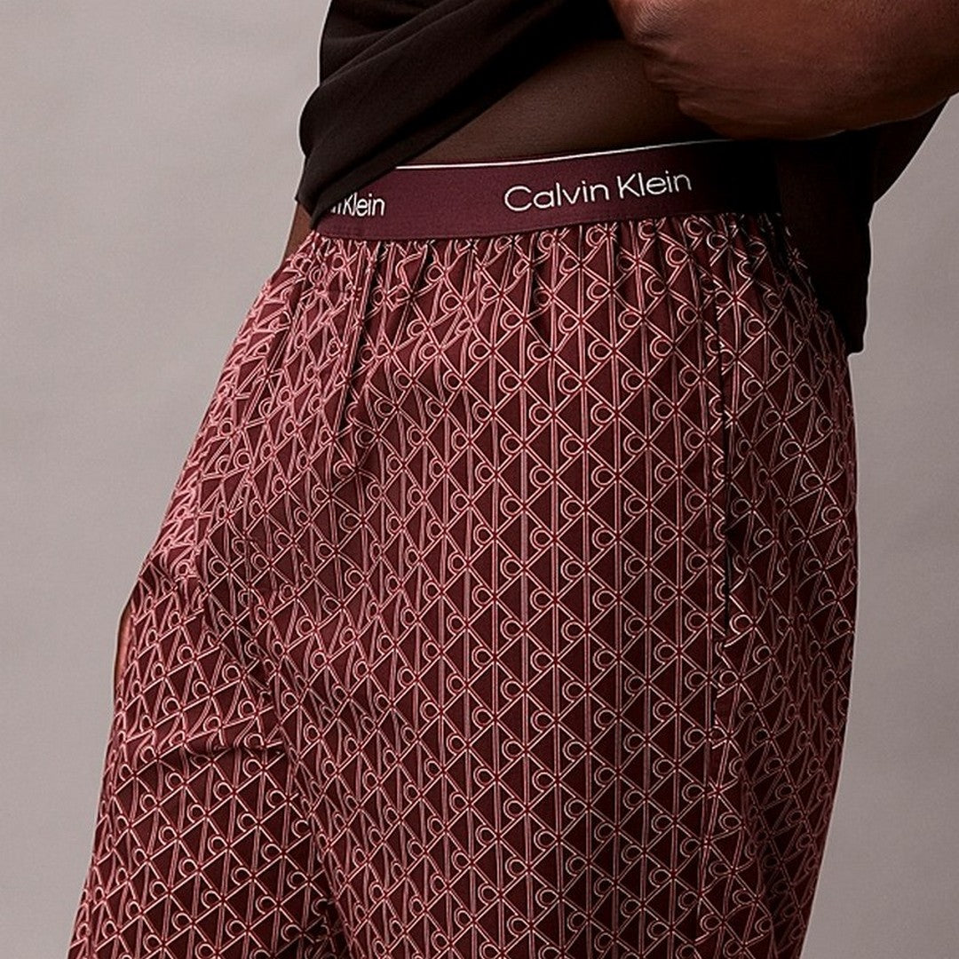 Calvin Klein Set Pigiama Uomo Manica Lunga E Pantaloni In Popeline Di Cotone