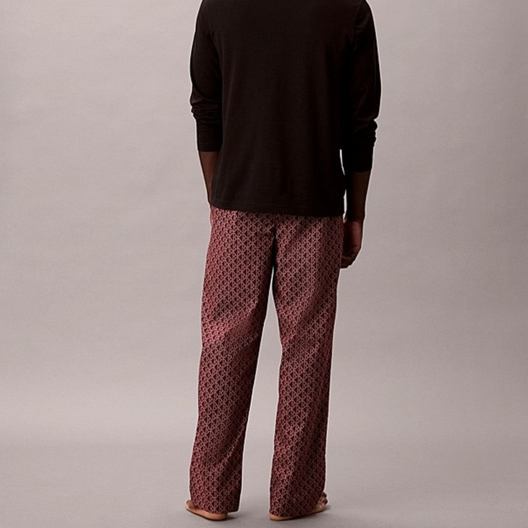 Calvin Klein Set Pigiama Uomo Manica Lunga E Pantaloni In Popeline Di Cotone