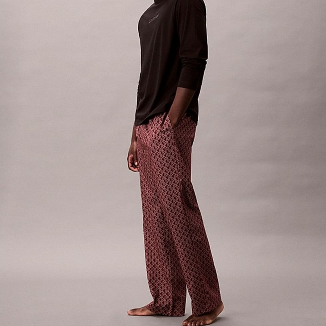 Calvin Klein Set Pigiama Uomo Manica Lunga E Pantaloni In Popeline Di Cotone