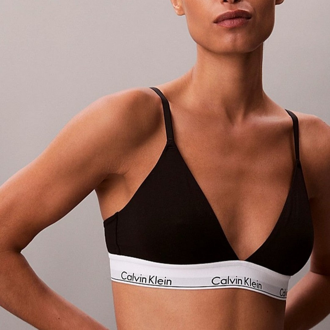 Calvin Klein Reggiseno Donna Triangolo Leggermente Imbottito Icon Modal Cotton