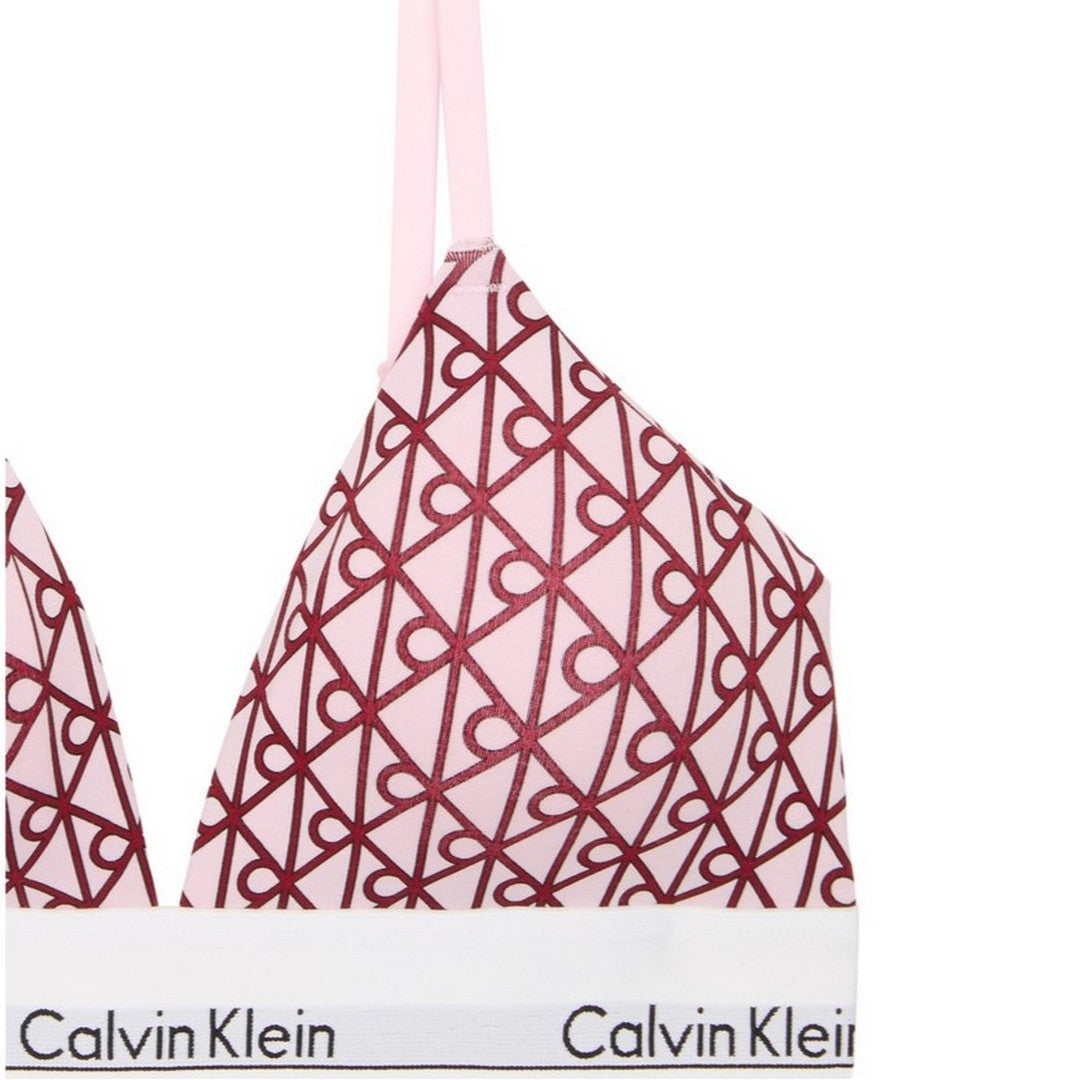 Calvin Klein Reggiseno Donna Triangolo Stampato Leggermente Imbottito Icon
