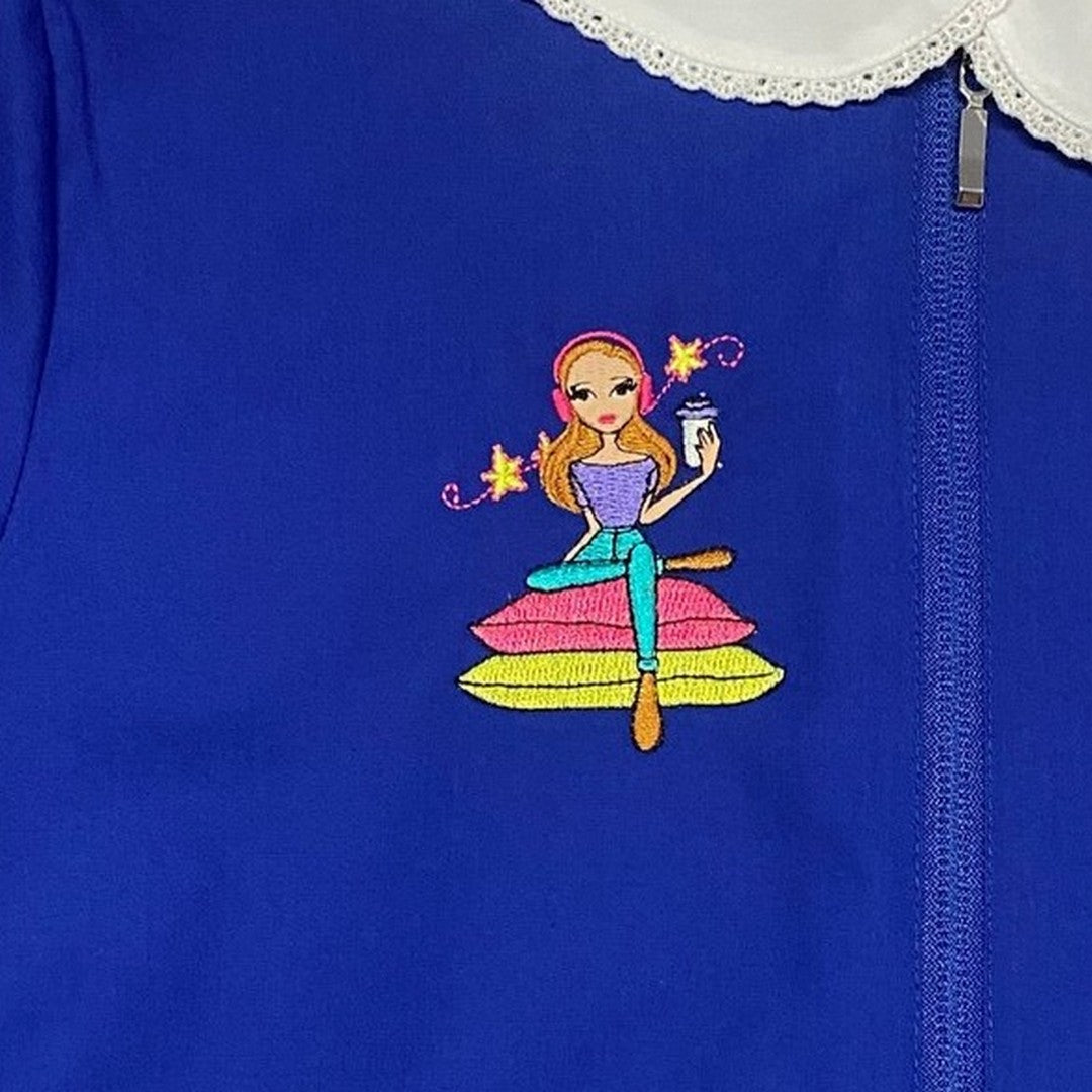 Siggi Happy School Grembiule Scuola Bambina Con Zip