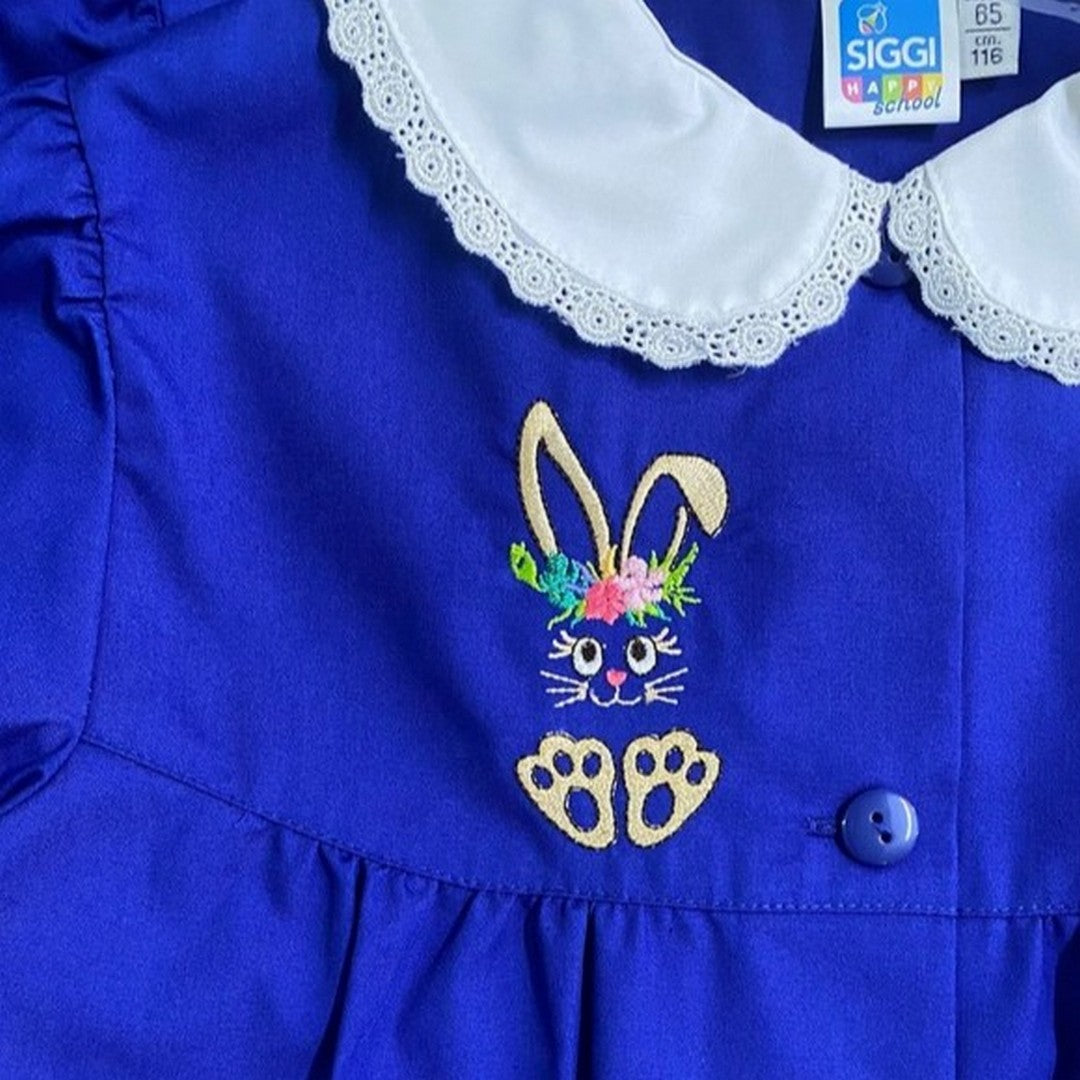 Siggi Happy School Grembiule Scuola Bambina Con Bottoni