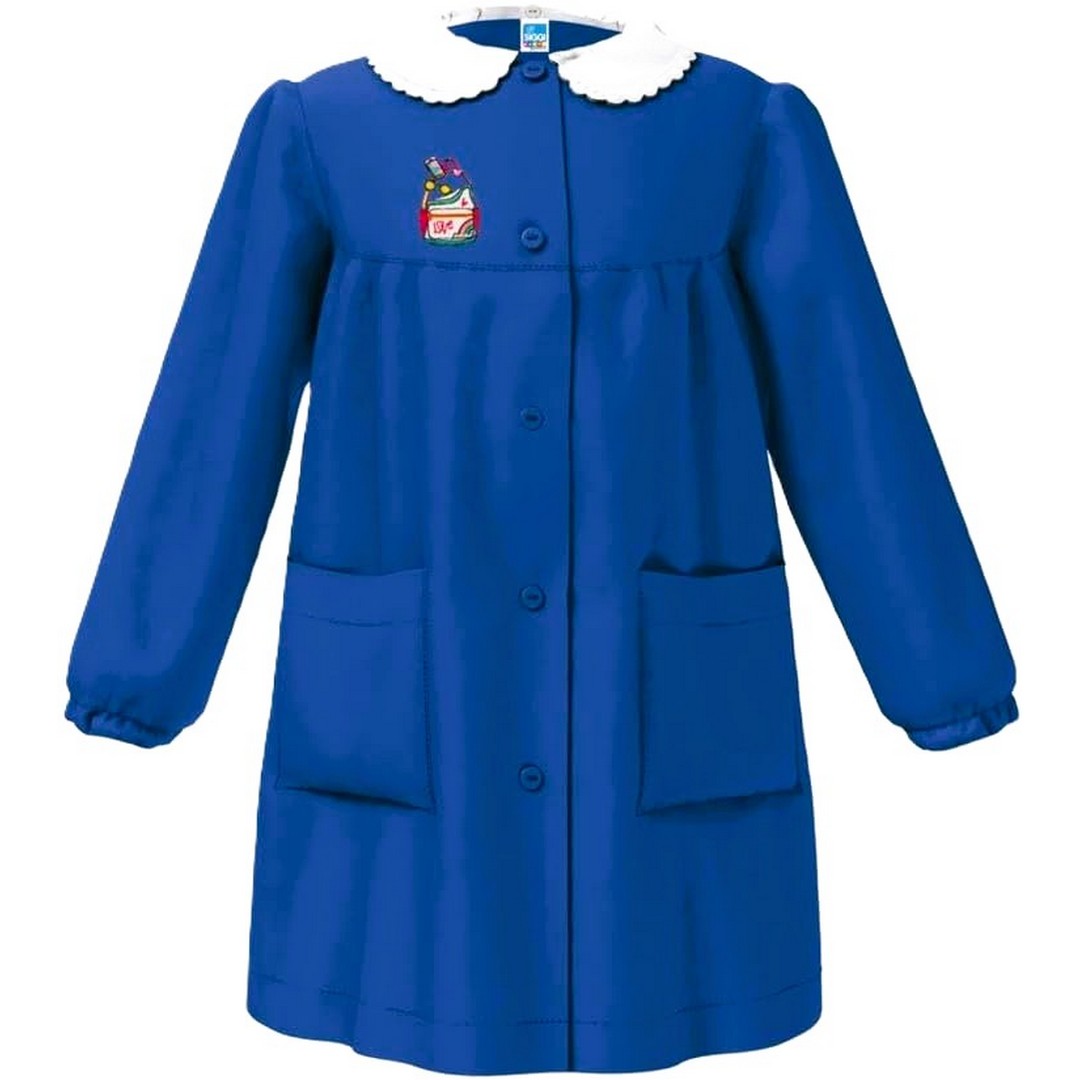 Siggi Happy School Grembiule Scuola Bambina Con Bottoni
