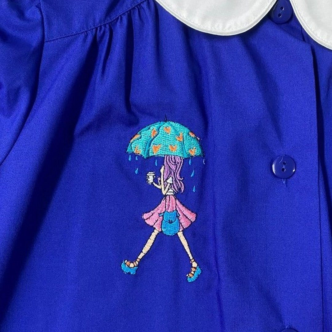 Siggi Happy School Grembiule Scuola Bambina Con Bottoni