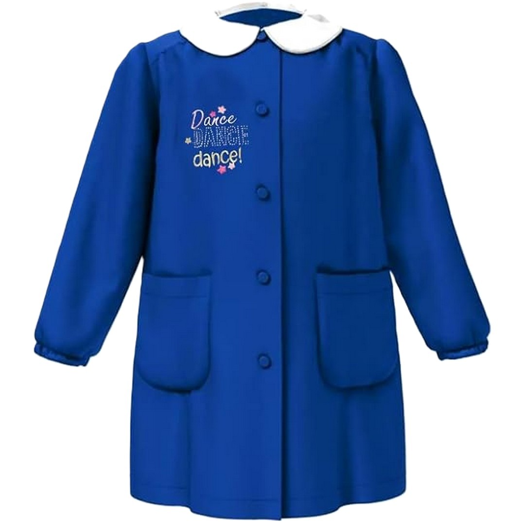 Ambrosino Grembiule Scuola Bambina Bluette Con Bottoni