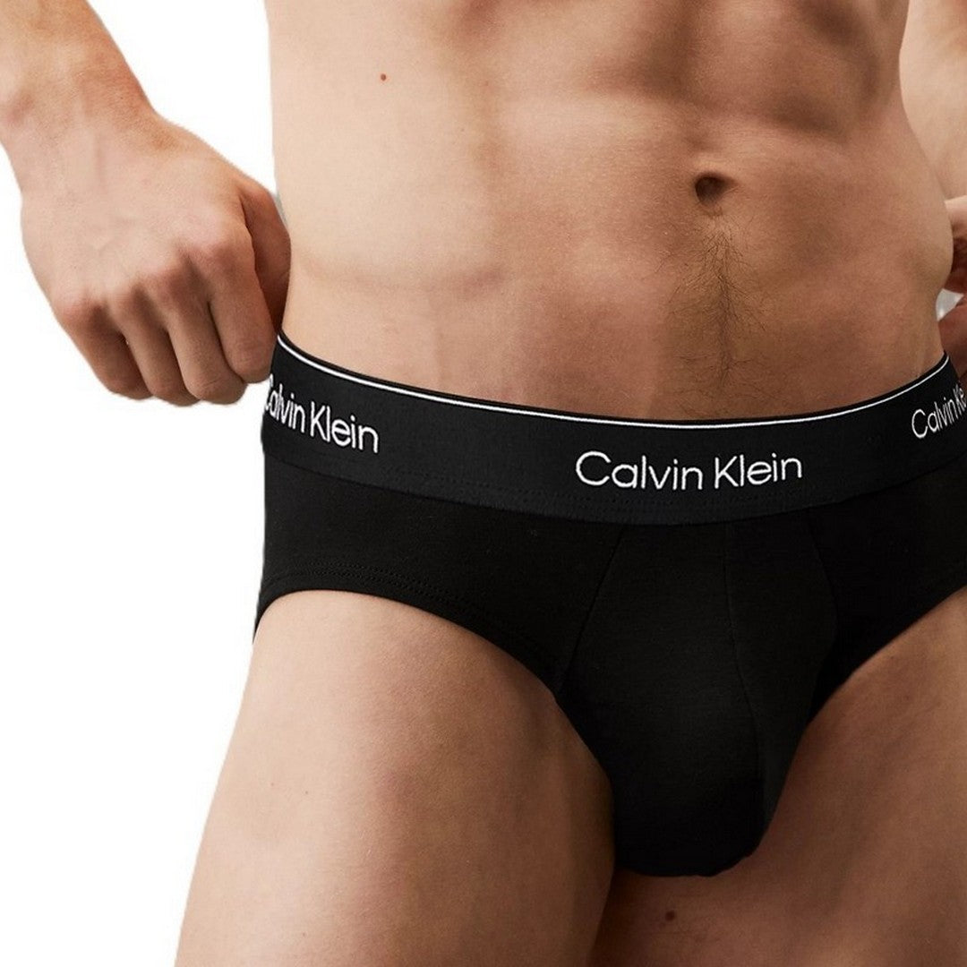 Calvin Klein Underwear Uomo Slip In Confezione Da 3 - Cotton St - LV00NB4388 TM6